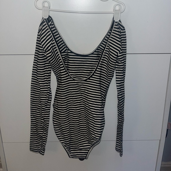 Women’s Striped Bodysuit - Picture 2 of 3